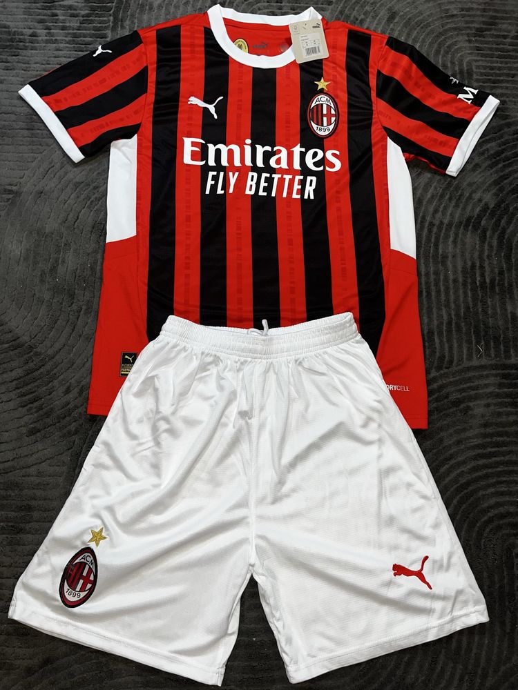 Koszulka i spodenki pilkarskie puma ac milan M nowe z metka