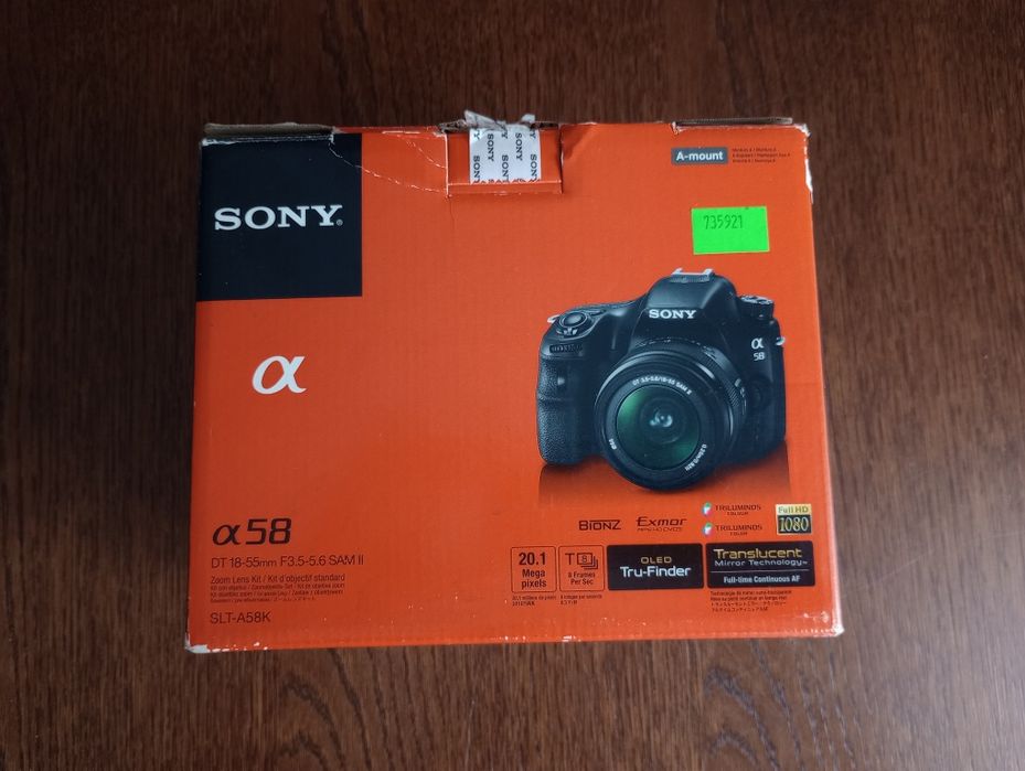 APARAT lustrzanka SONY Alfa SLT-A58K