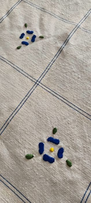 Toalha bordada à mão para cozinha