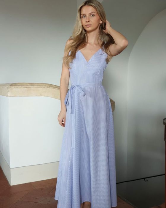 MLE Collection bawełniana sukienka maxi Huelva L