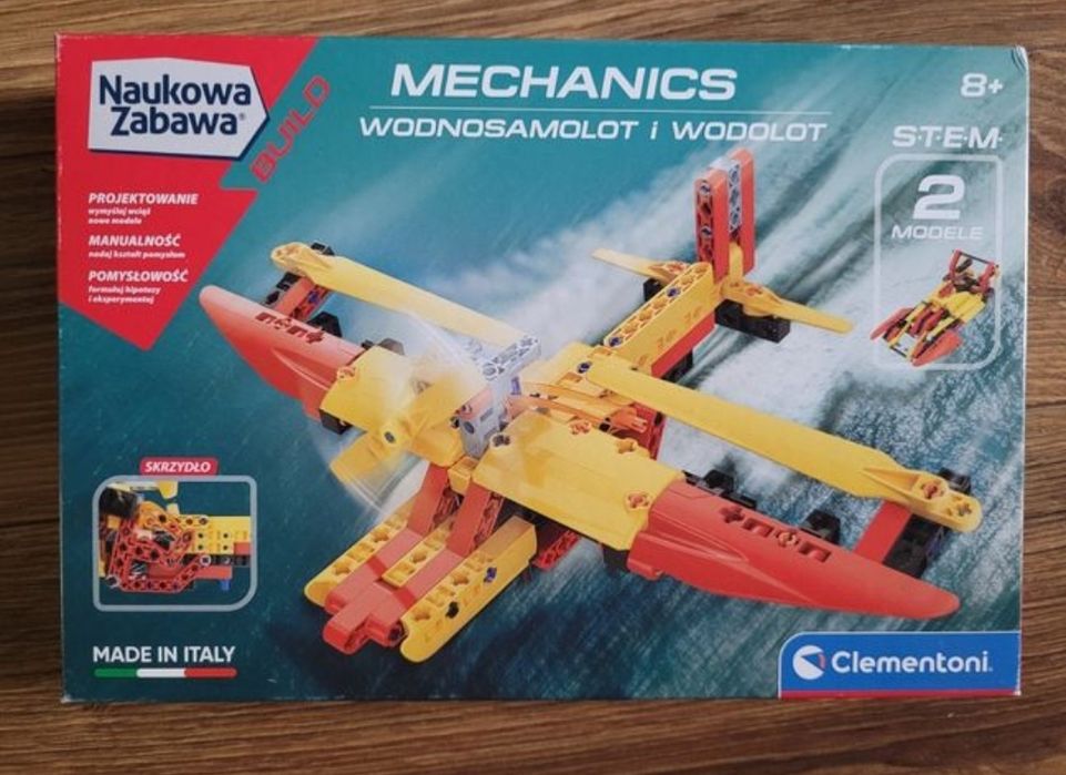 Nowy zestaw laboratorium mechaniki Clementoni samolot 50060