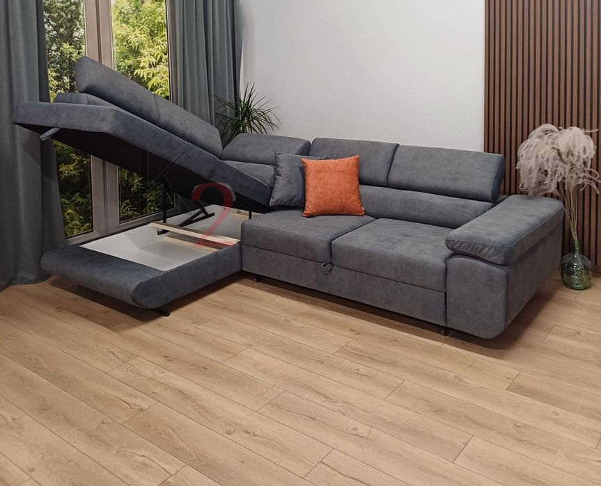 Narożnik ARTEON POD WYMIAR Rogówka Kanapa  Sofa USB Łóżko + GRATIS