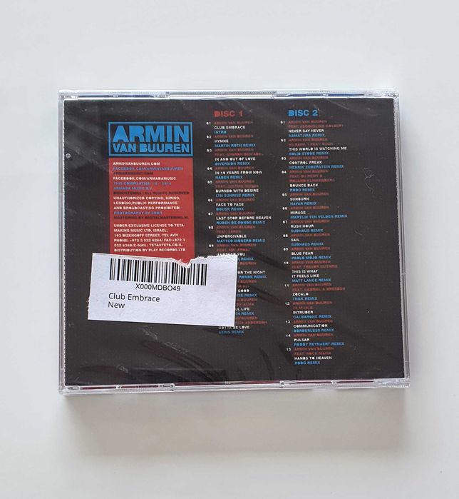 2CD Armin van Buuren Club Embrace CD folia nowa