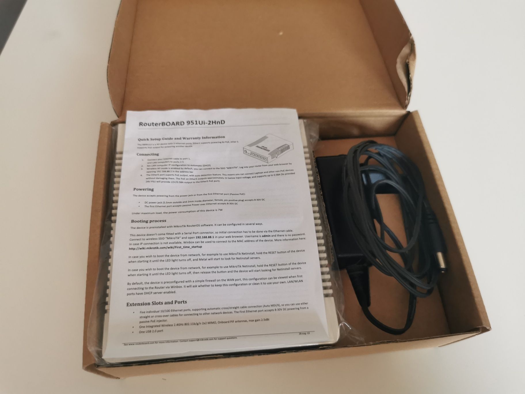 Router mikrotik RB951UI-2HND