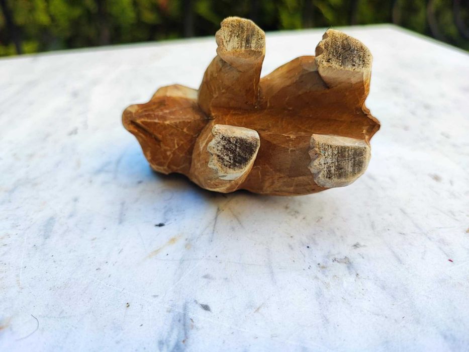 Drewniana figurka niedźwiedź,niedźwiadek,vintage lat 70-80