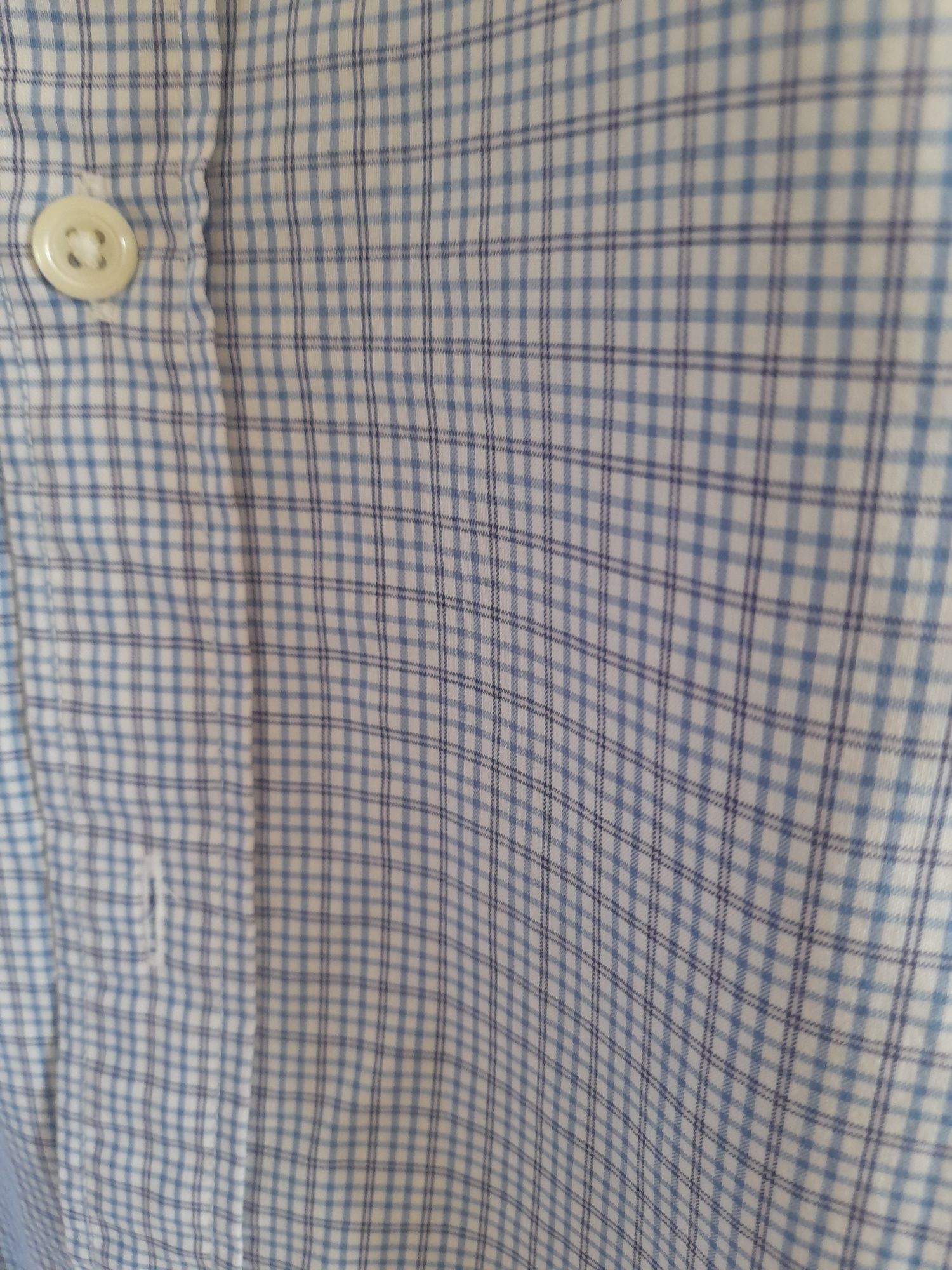 Camisa de manga comprida aos quadrados
