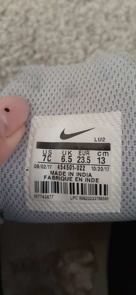 Красовки Nike 14см по встилці