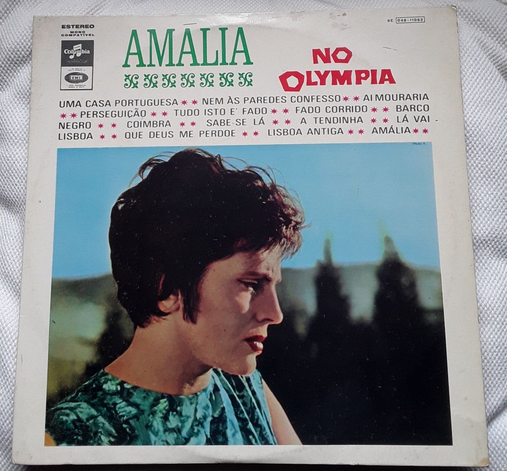 Disco LP em vinil de Amália Rodrigues - Amália no Olympia