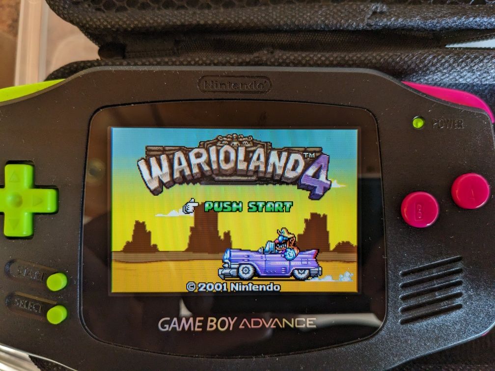 konsola Nintendo Gameboy Advance agb-001  +wyświetlacz dsi +mod audio