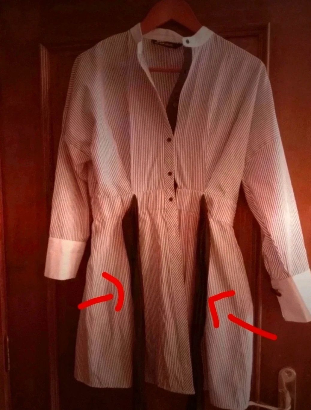 Vestido / camiseiro Zara lindíssimo ( robe , dress )