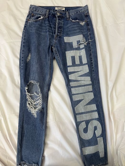 Джинсы женские, мом