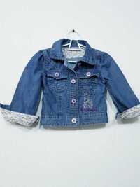 Kurtka jeans katana dla dziewczynki 86 Blue Moon hafty wywijane rękawy