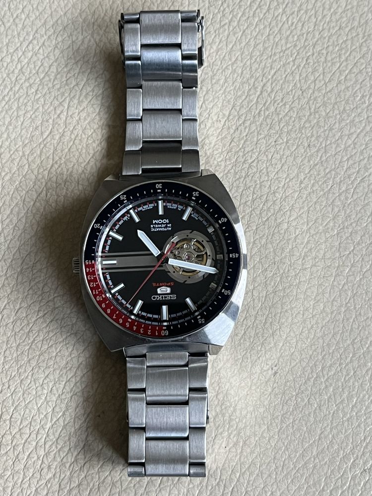 Seiko 5 sport retro open heart