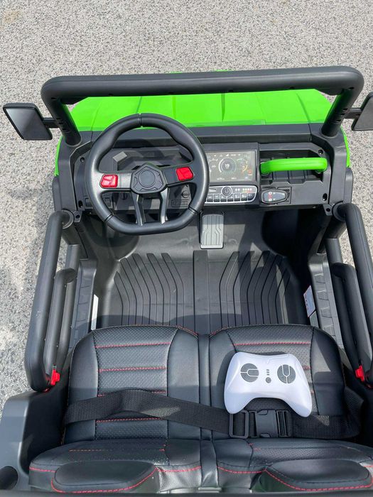 Dwuosobowy Samochód na akumulator Ciężarówka Wywrotka 4×4 Skóra USB