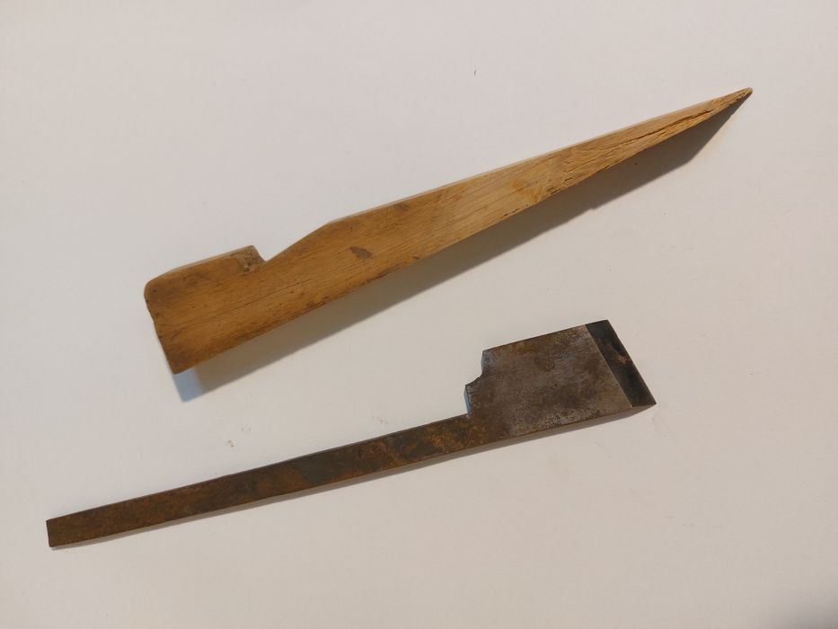 Strug stolarski niekompletny drewniany