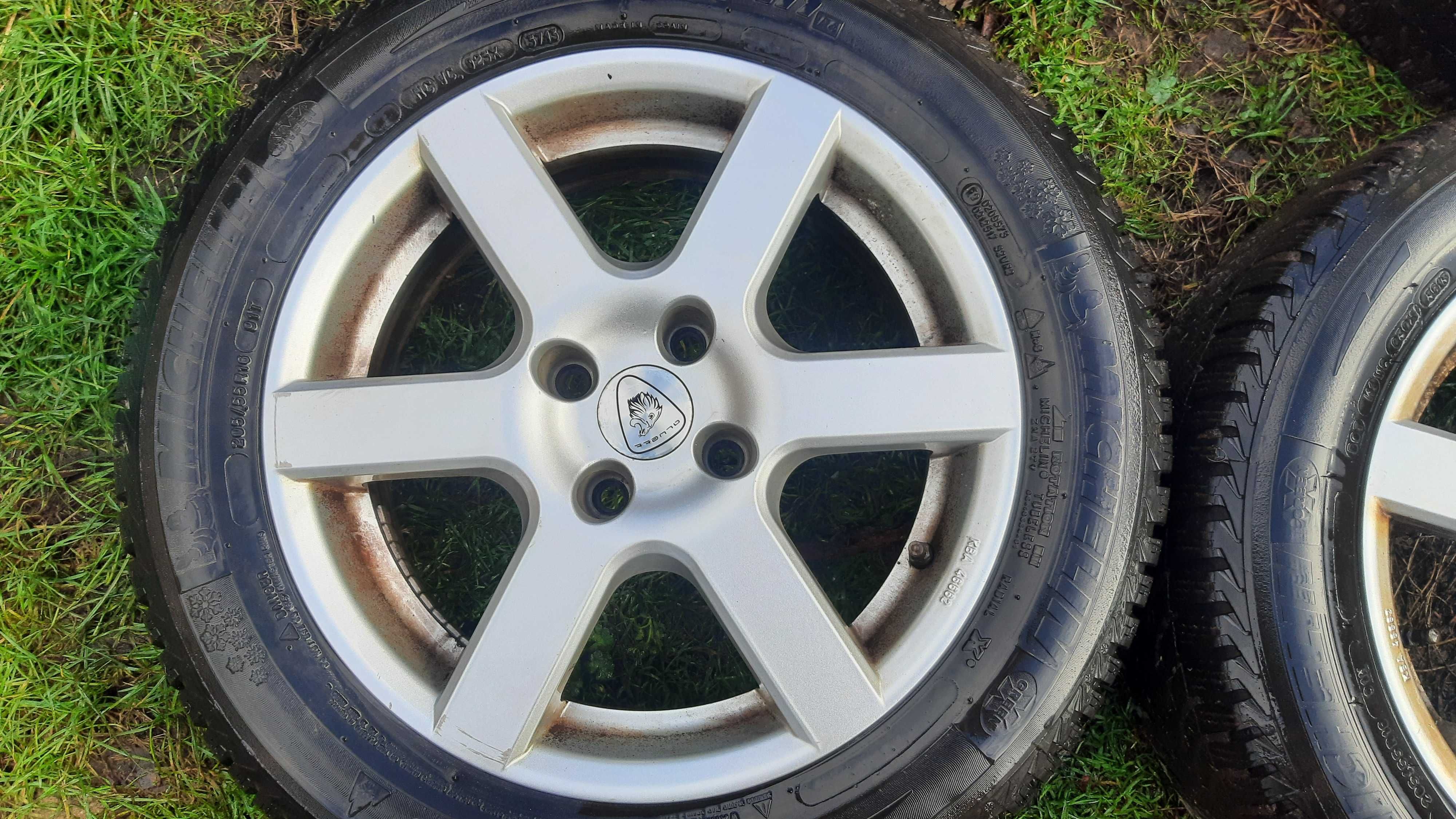 komplet kół zimowych peugeot 307 4x108 205/55 R16 ALUM