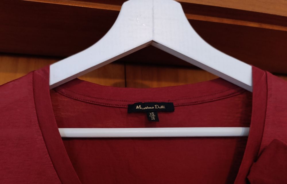 Blusa bordeaux da Massimo Dutti