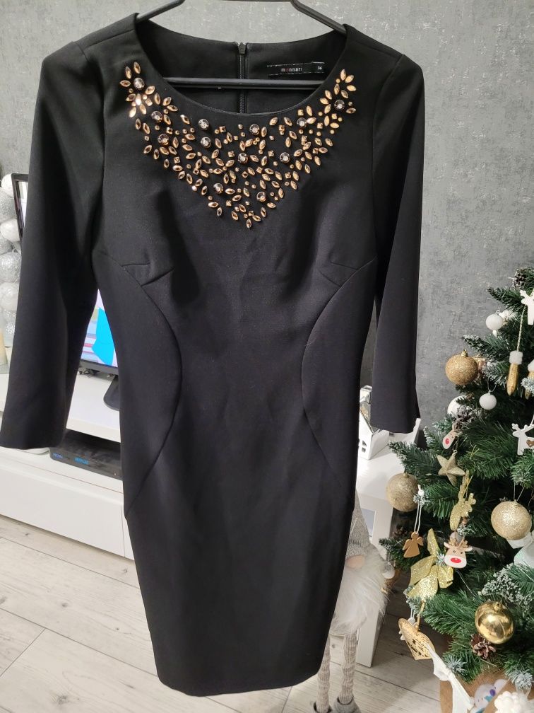 Czarna elegancka sukienka Monnari rozmiar S/36
