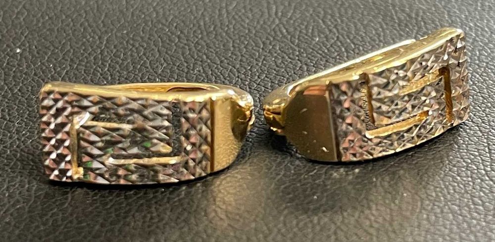 Złote kolczyki 14kt (585) 4,08 gram wzór droga grecka