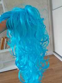 Блакитний парик для дівчинки