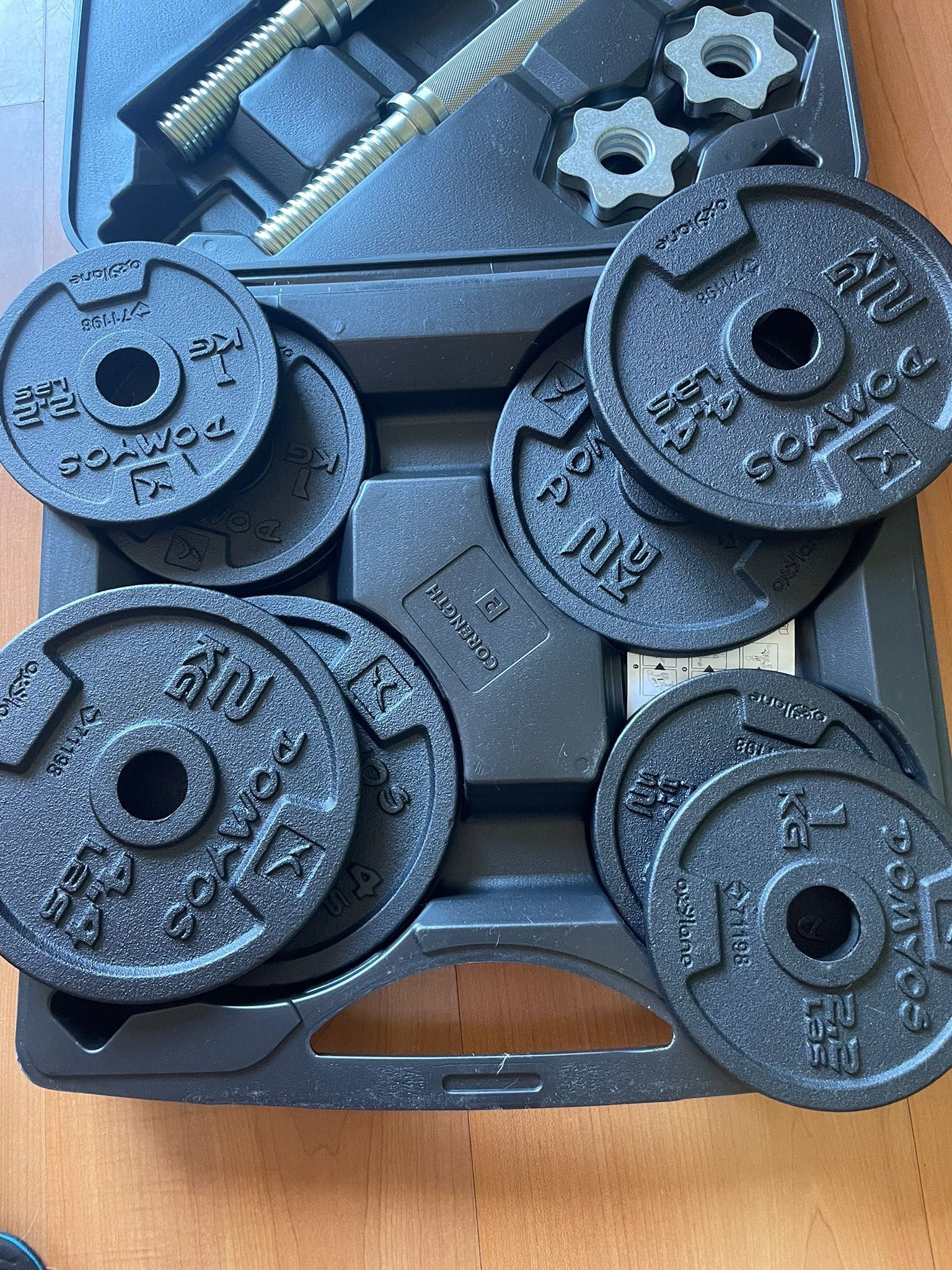 Conjunto halteres musculação, NOVO!