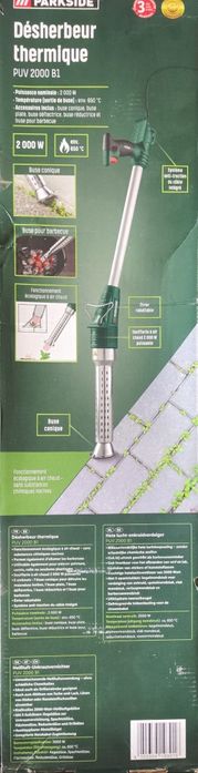 NOWA Wypalarka do chwastów, opalarka, do grilla Parkside PUB 2000 B1