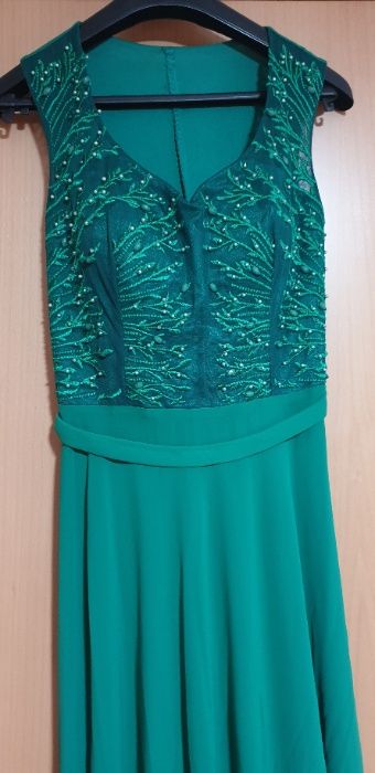 Vestido de cerimónia verde