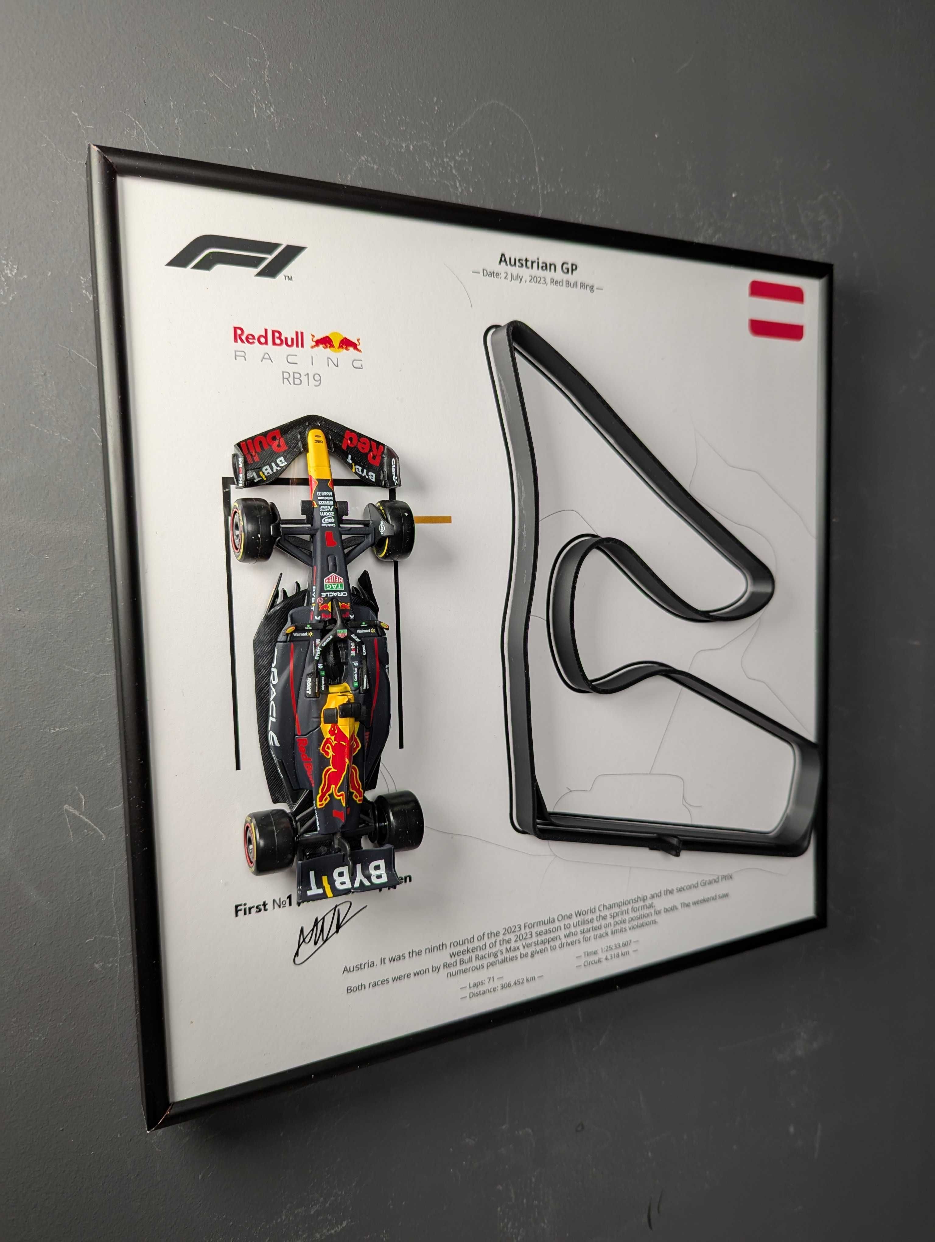 Bburago з Тримачем 2в1 RB19 Траса Austrian GP 2023 #1 Max Verstappen