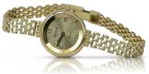 Prześliczny 14K 585 złoty damski zegarek Geneve lw082y w
