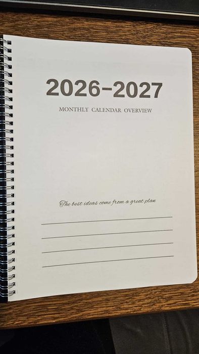 Kalendarz notatnikowy kalendarz 2026 kalendarz a4  2 0 2 6 - 2027