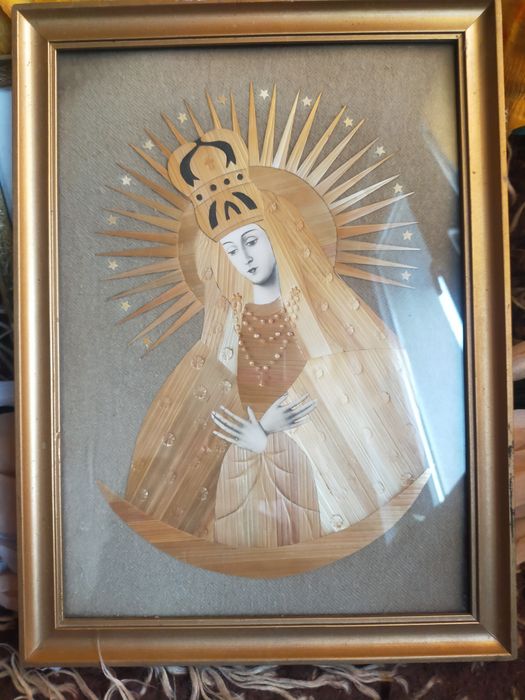 Obrazy obrazki święte JP II matka boska dewocjonalia