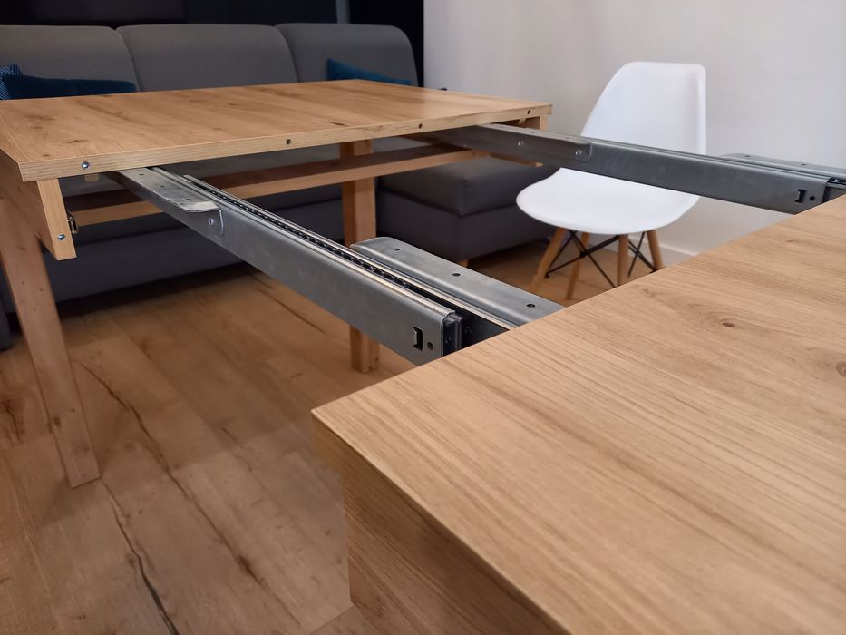 Duży stylowy Stół rozkładany Dąb Artisan | D.120 - 240! S.80 x W.76 cm