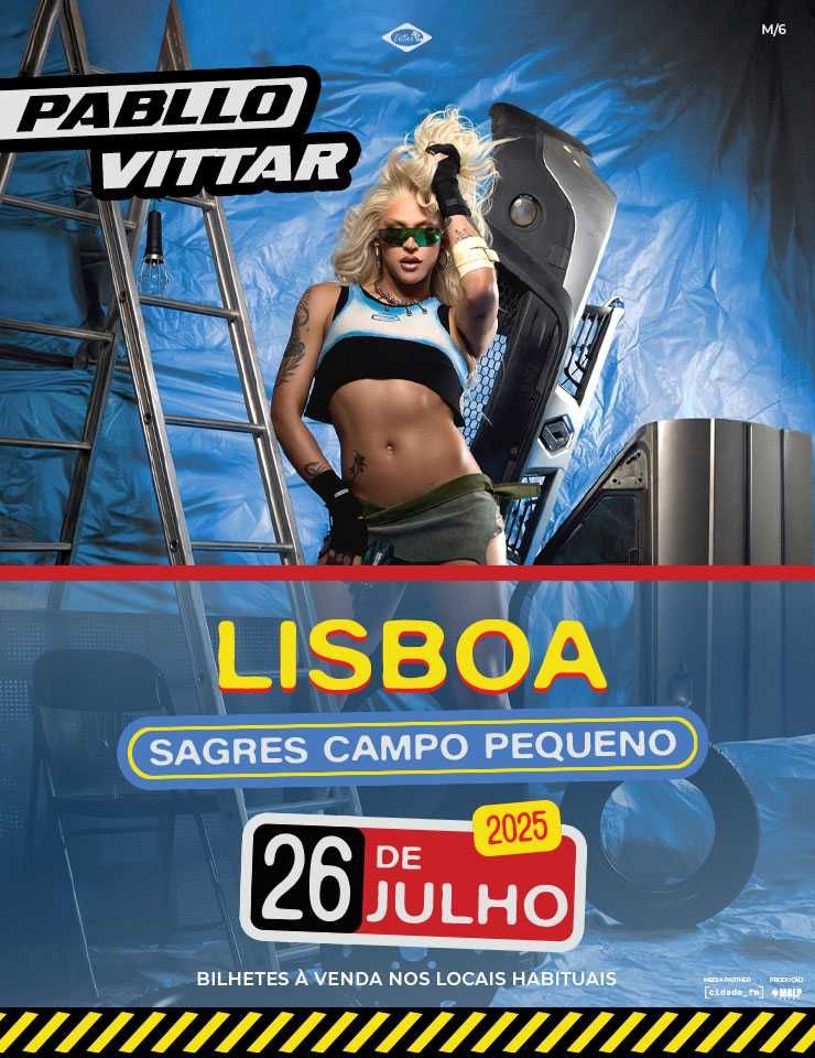 Bilhete Golden Circle Pabllo Vittar 26 de julho