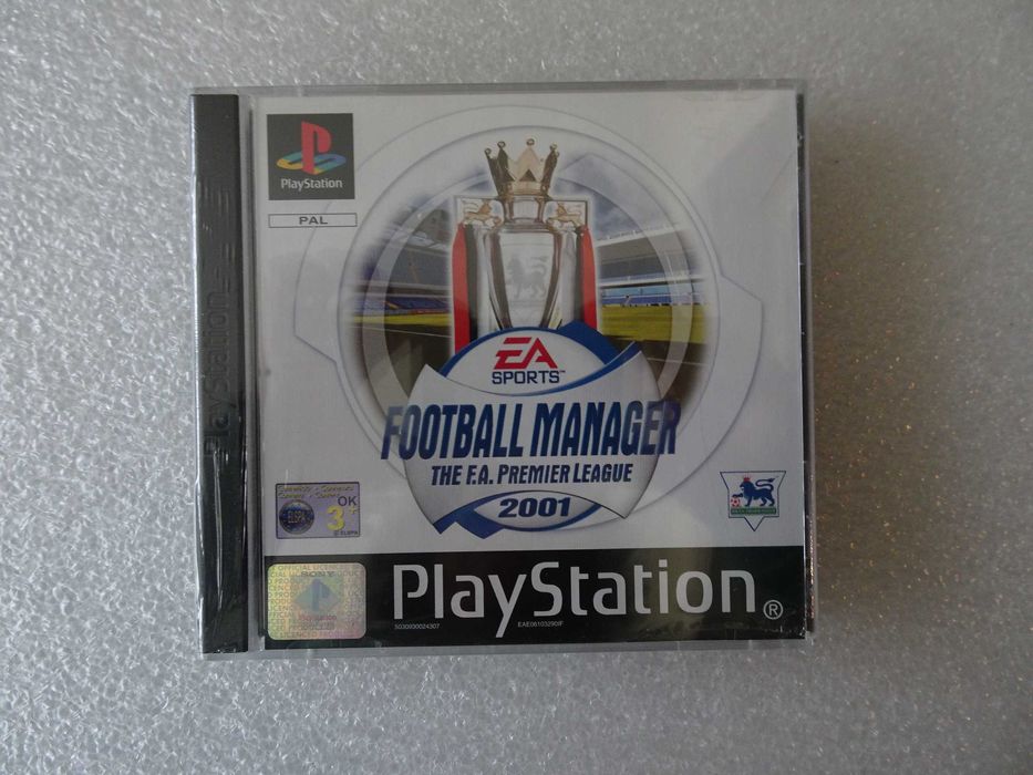 Jogo Playstation 1 Football Manager F.A. Premier League 2001 Selado