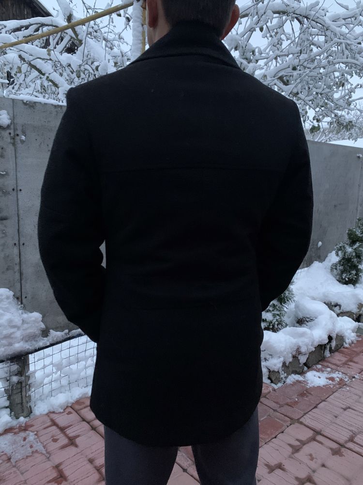 Чоловіче зимне пальто з капюшоном, мужское зимнее пальто