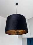 Lampa sufitowa wiszaca czarny zloto