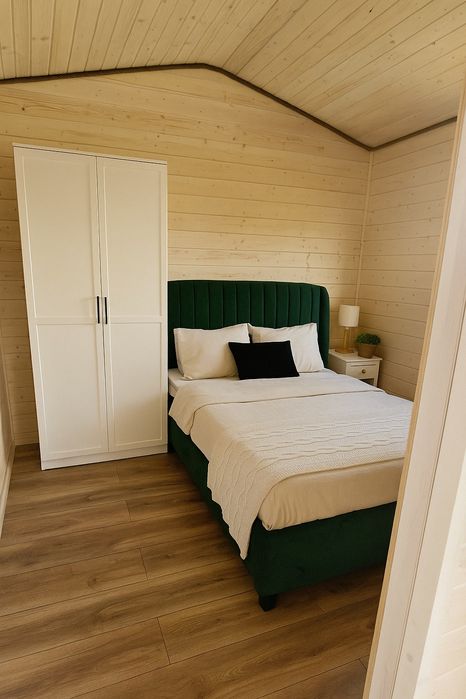 Domek mobilny Tiny Hause jezioro działka biuro