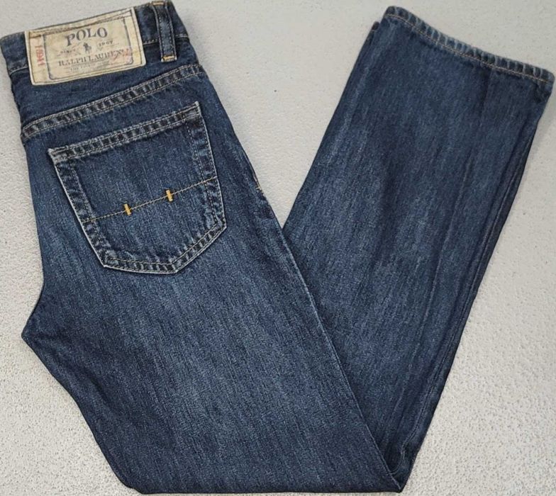 R) POLO by RALPH LAUREN chłopięce spodnie jeansowe Roz.10