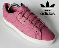 Buty Adidas Sleek roz.40 Pink Skóra naturalna