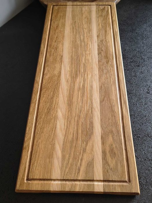 Ręcznie robiona deska do krojenia z drewna dębowego 50×26cm NA PREZENT