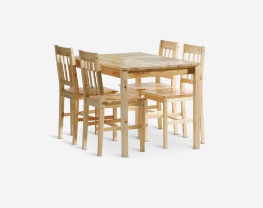 Stół i 4 krzesła do jadalni/salonu JYSK TYLSTRUP