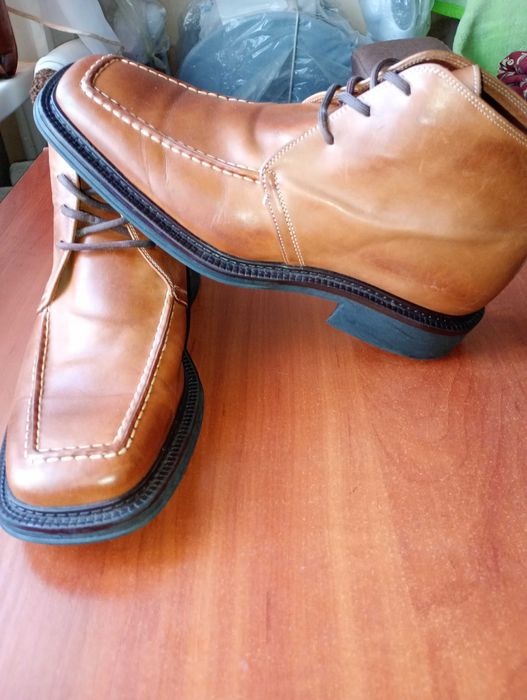 Шкіряні чоловічі черевики,чоботи 42 розміру