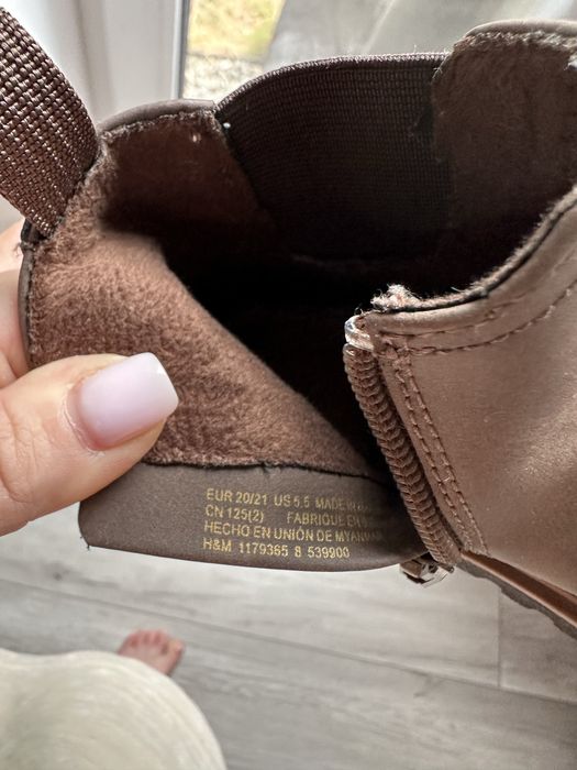 Botki jesienne H&M, rozmiar 20/21 – stan idealny