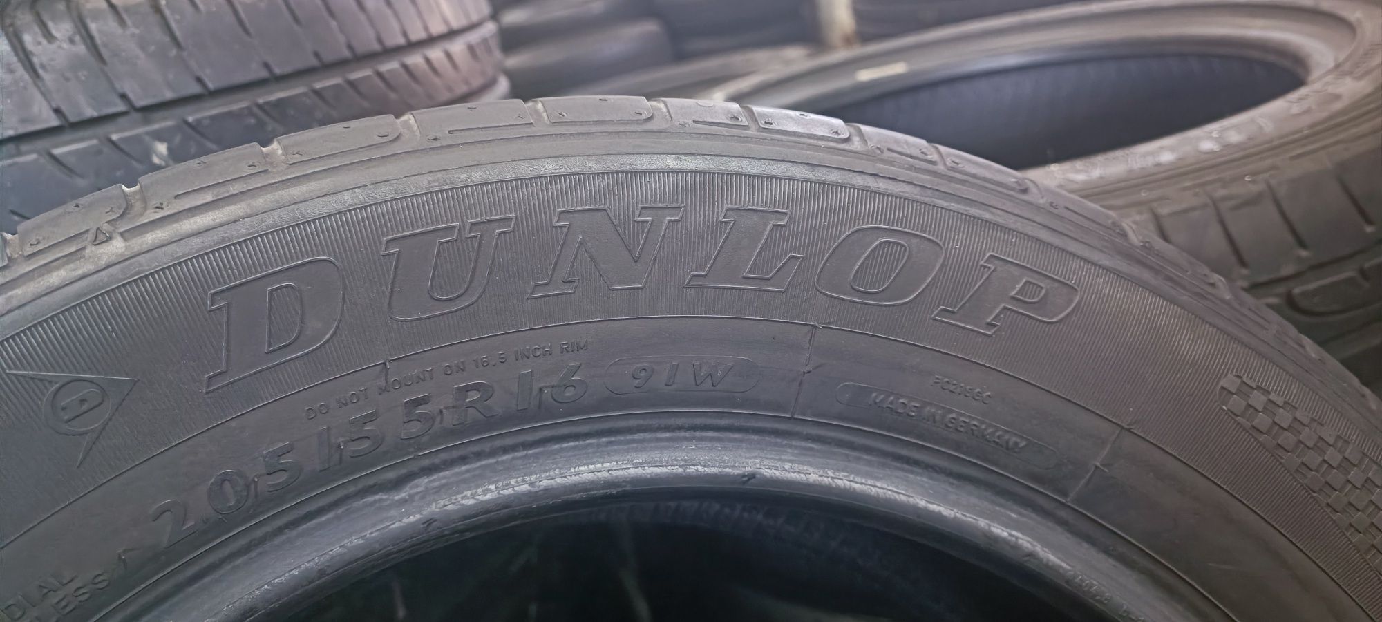 205/55 R16 Dunlop Sport Maxx TT Склад автошин б/у літо Пари,комплекти