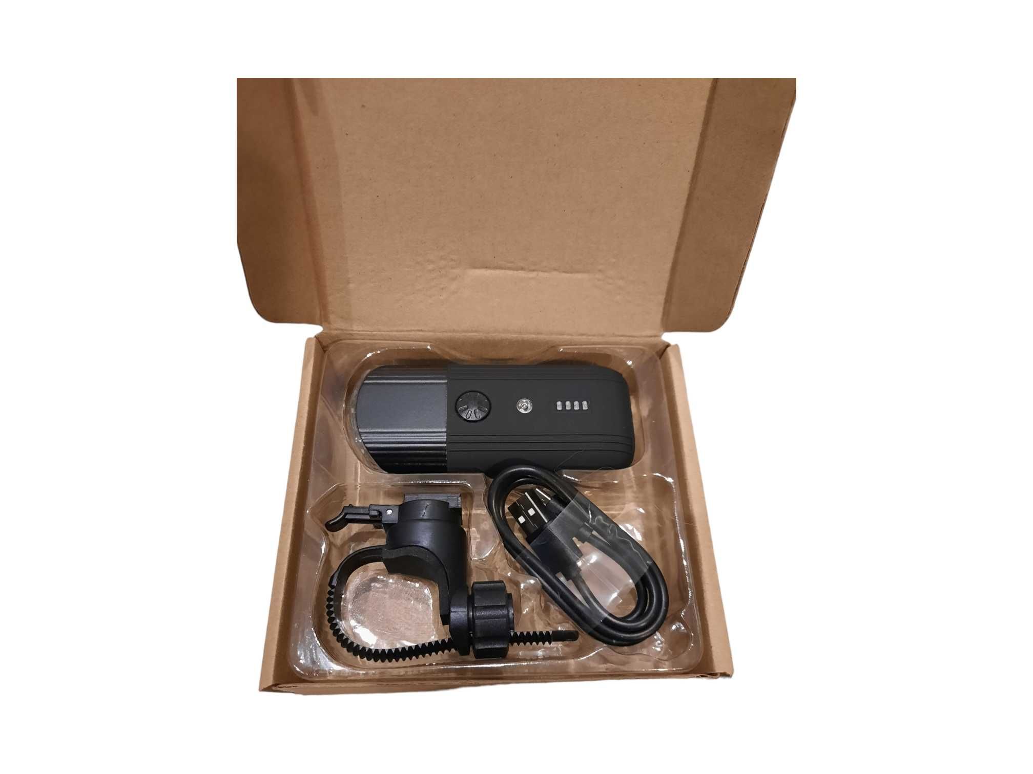 Inteligentne rowerowe światło lampka LED rowerowa latarka USB