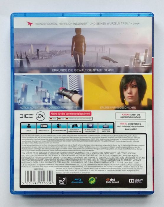 Jogo - "Mirror's Edge Catalyst" (PS4)