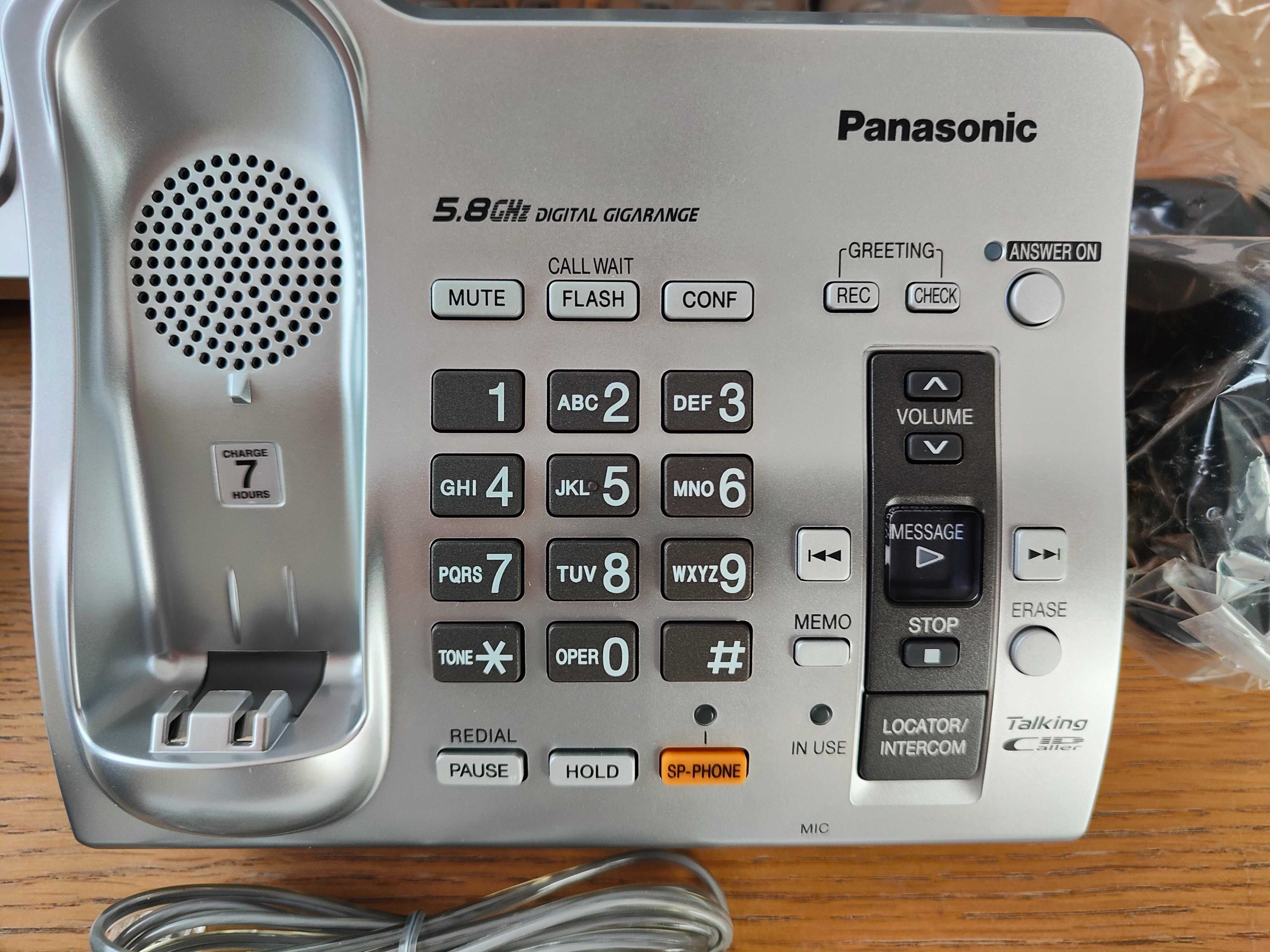 Telefon Panasonic nowy KX-TG6073S 3szt. Sekretarka intercom