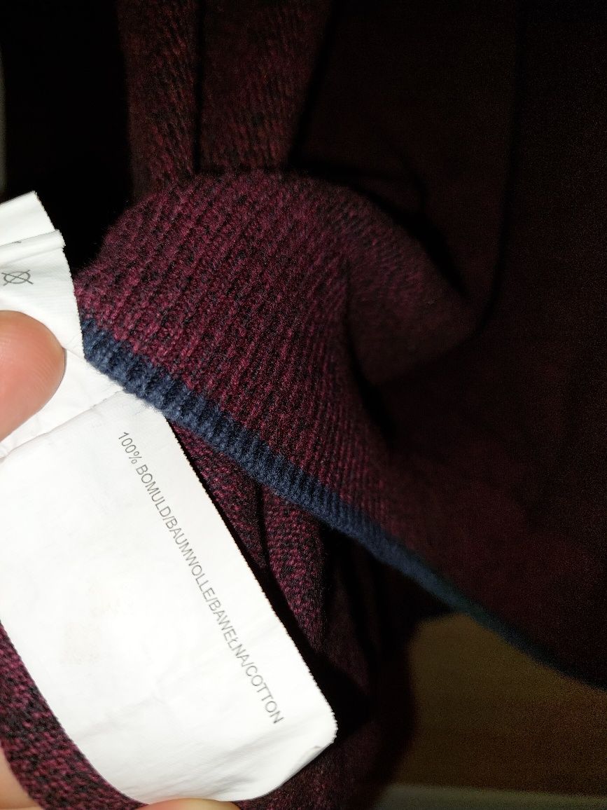 Męski bordowy sweter Carry XXL
