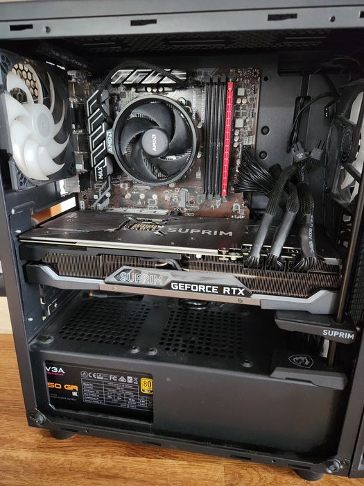 Komputer RTX 3080 Suprim X, Ryzen 4x3,1 GHz, 16GB RAM, 256GB SSD, W11