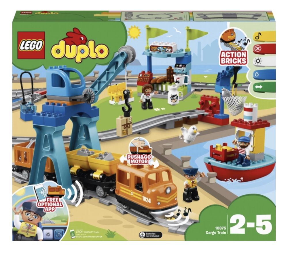Конструктор LEGO DUPLO Town Вантажний потяг 105 деталей